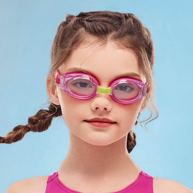 Chauke children's swimming goggles high-definition waterproof and anti-fog youth swimming training girls racing protective swimming goggles