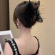 Cat Ear Feather Clip Women's 2025 New Super Fairy Pure Desire Hair Clip Back of Head Hair Shark Clip Headwear Hair Clip