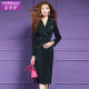 Fei Mengyi sequin suit dress for women in spring high-end thick tweed retro slim temperament professional skirt