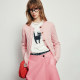 Spot cute age-reducing fun printed round neck short sleeve slim T-shirt top for women