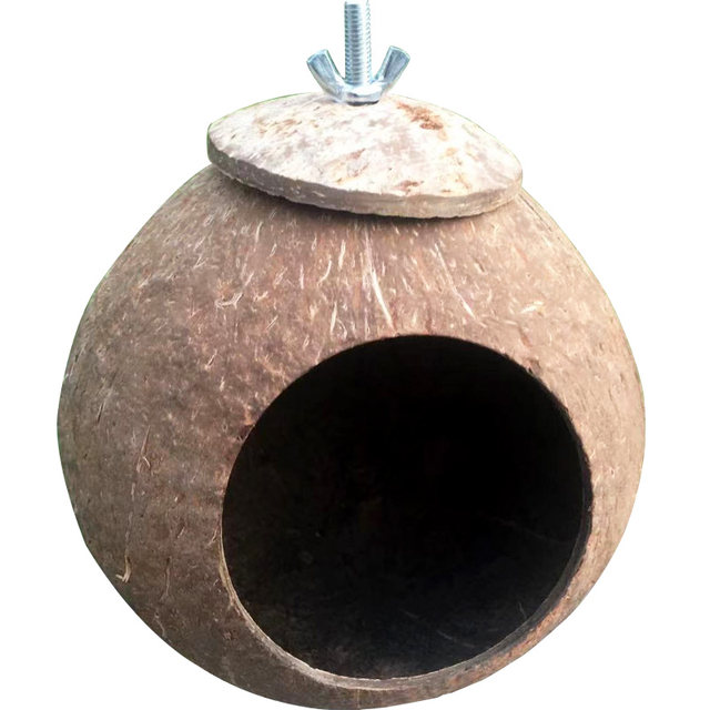 Parrot bird nest coconut shell nest tiger bark peony black phoenix ...