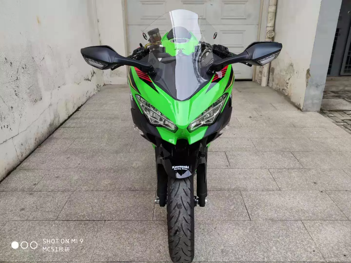 川崎忍者kawasaki Ninja400 后视镜反光镜忍者400改装后视镜