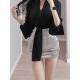 Textured glossy skirt, silky, ultra-short, tight-fitting, new high-waisted skirt, versatile, slimming hot girl butt-covering skirt