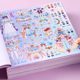 High-value Shiny dress-up stickers girl handmade DIY educational toys quiet princess paste makeup stickers for women