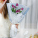 New romantic lace bouquet bag transparent rose packaging bag flowers bag single branch multiple bag DIY floral packaging