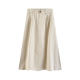 Beige Gongguo Skirt Japanese Literature and Art Fresh Pocket High -waist A -line Skirt is thin and covered with small skirts