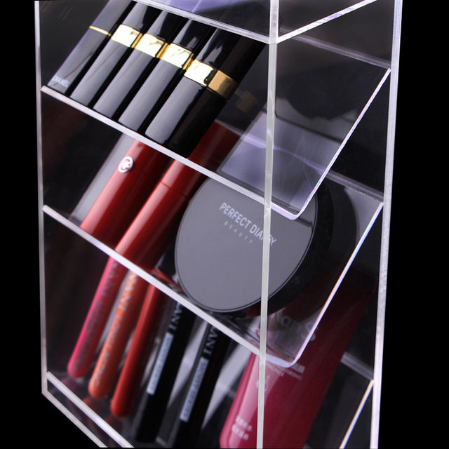 Acrylic cosmetics storage shelf lipstick lip gloss lip glaze masculatory makeup desktop sorting storage box
