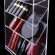 Acrylic cosmetics storage shelf lipstick lip gloss lip glaze masculatory makeup desktop sorting storage box
