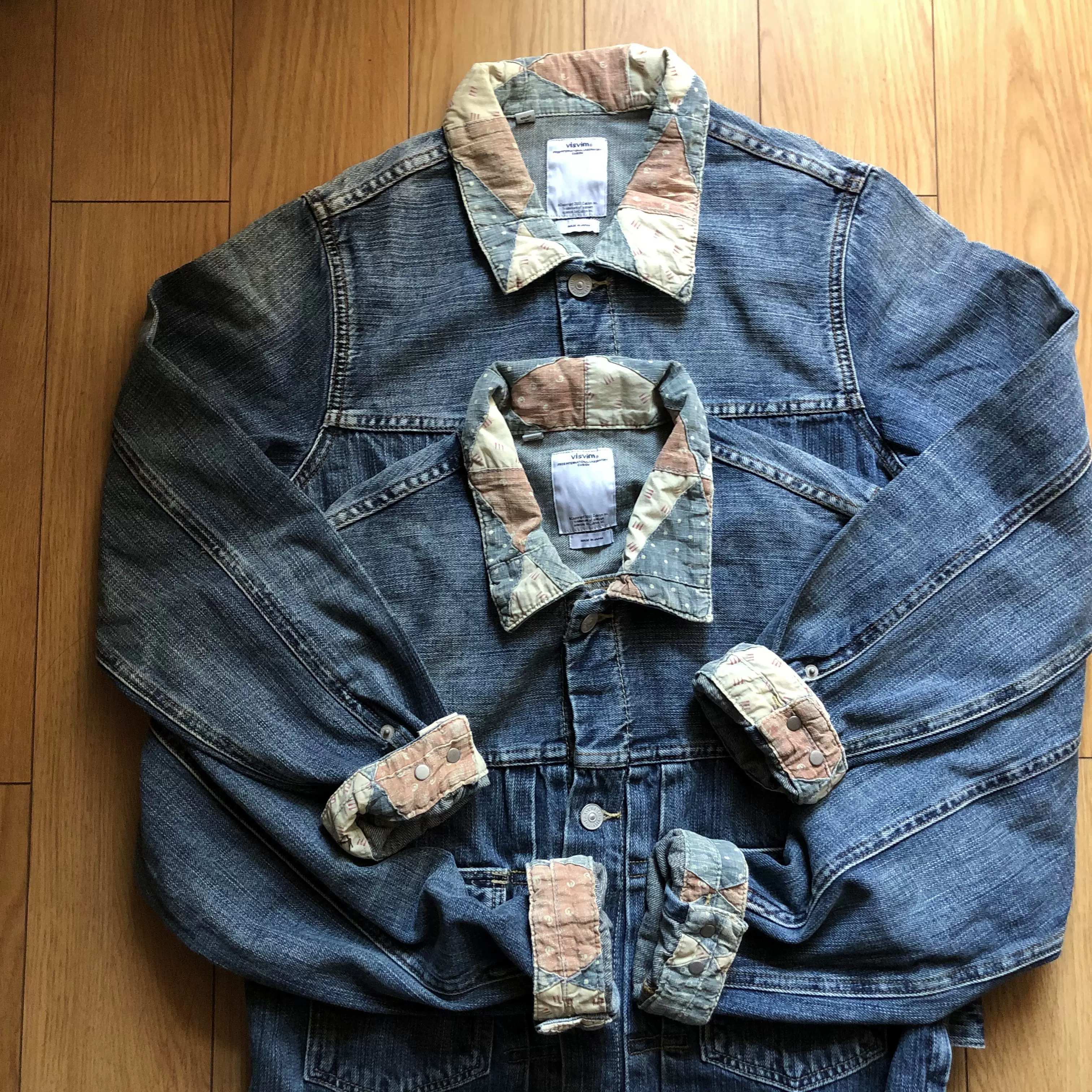 现货】VISVIM1 101 JKT DAMAGED GEO PATCHWORK花领牛仔夹克ict - Taobao