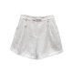 New Chinese style white shorts for women with large size high waist slimming jacquard plate button A-line wide-leg pants for summer thin