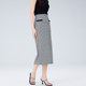 Jiarenyuan Skirt Women's 2024 Autumn New Fresh Retro High Waist Houndstooth Pencil Skirt Simple Temperament