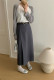 Suit skirt 2025 spring and summer slit temperament mid-length skirt large size slim and versatile hip-covering A-line skirt high-end
