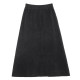 Yiye series design asymmetric pocket black slit knitted skirt for women in autumn and winter thickened Japanese retro skirt