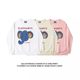 Korean chic cartoon printed white round neck sweatshirt for women ins loose large size autumn and winter plus velvet long-sleeved top