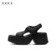 JOOC Velcro thick-soled sandals for women 2025 spring and summer new fashionable bottom platform open toe versatile sandals