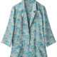 Jiehua suit jacket female new Korean version of casual high -end small suit printing spring and summer thin blossom jacket shirt