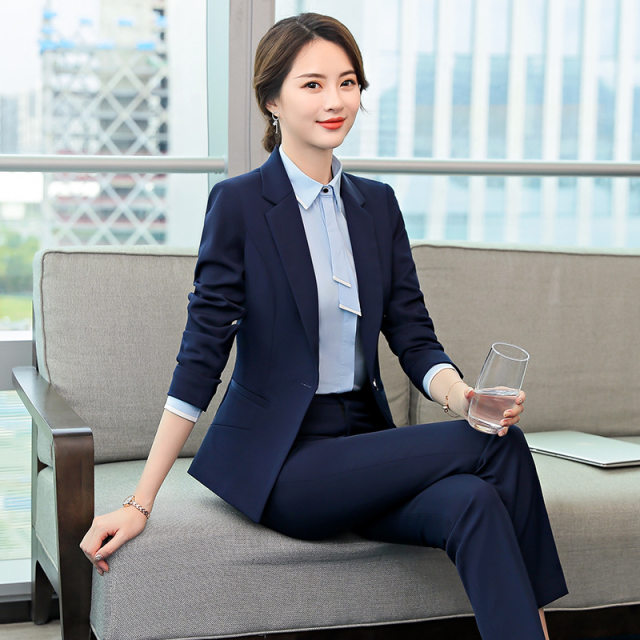 Business formal wear women's suit slim body temperament workplace large size professional suit suit ladies work suit work clothes