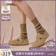 Bestou Spring and Summer Shopping Mall New Style Fleece Soft Sole Birkenstock Shoes Cotton Shoes Women's Lazy Skills BG196CM4
