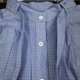 55006 spring new Korean style design lace-up bow plaid casual long-sleeved shirt for women