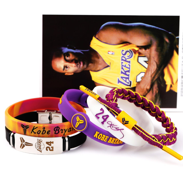 Basketball player global star Kobe Curry Owen Morant James sports men's luminous silicone wristband