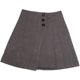 2024 new winter irregular button short skirt skirt spring and autumn women's high waist a-line suit pleated skirt jk