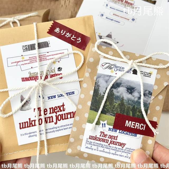 Bold European style simple off-white gift rope hemp rope card packaging blogger same style decorative rope popular thick cotton rope