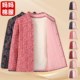 
Middle-aged and elderly women's cotton-padded coats and velvet jackets, mother's clothing, autumn and winter small floral jackets, grandma's cotton-padded clothes, warm floral tops