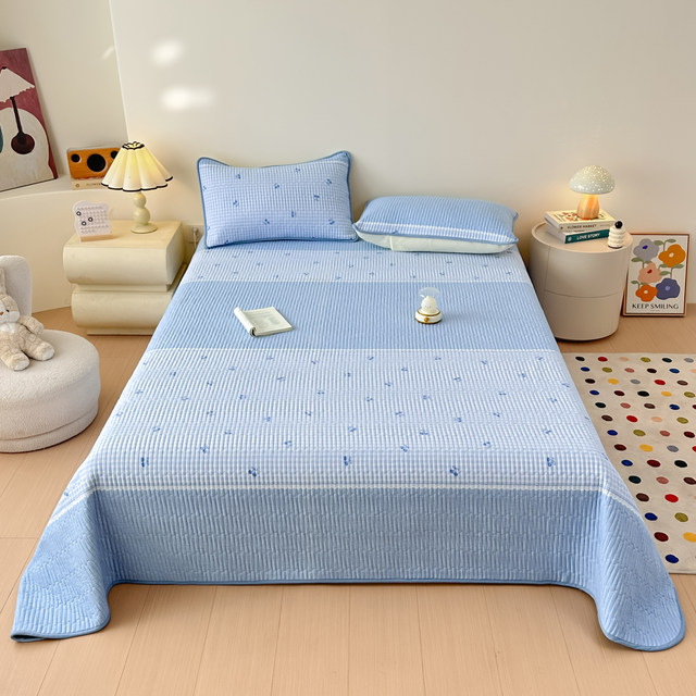 2025 new tatami bed cover single-piece A-class mother and baby grade four-season universal non-complete cotton pure cotton bed sheet three-piece set 3
