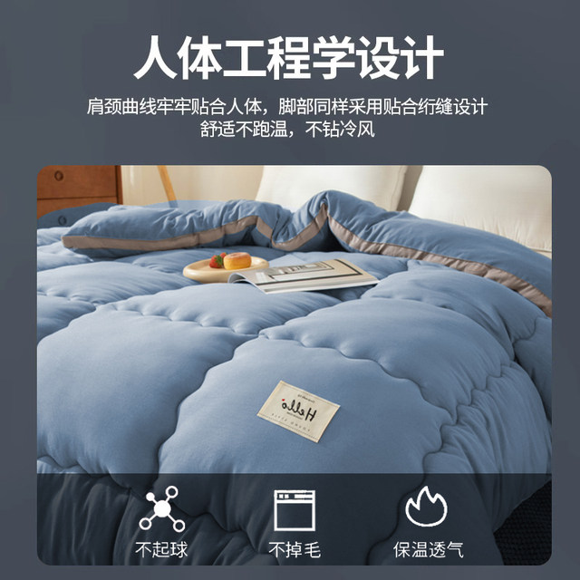 Class A quilt quilt core warm winter quilt student dormitory single spring and autumn quilt universal winter thickened cotton quilt