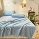 Winter milk velvet sheet single piece plus velvet thickened coral velvet quilt solid color flannel student dormitory mattress sheet