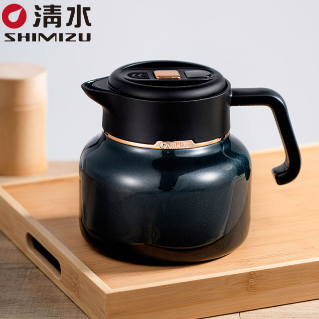 SHIMIZU clear water thermal kettle household stew teapot 316 stainless steel stuffy bubble special teapot tea 6282