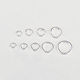 S925 sterling silver open ring closed mouth silver ring running ring pendant buckle hanging ring DIY bracelet necklace connection ring