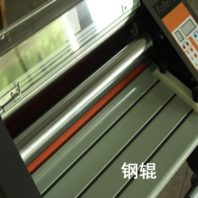 FM-380 coating machine (steel roller) 3800 internal heating professional coating machine Plastic sealing machine Cold lamination machine Standard workbench Gross weight 32kg