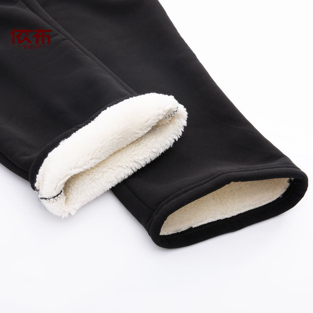 
Yibu middle-aged and elderly mothers' clothing 2025 winter new velvet casual pants for the elderly large size elastic waist women's pants