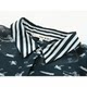 Ish Xia Lanwei five -point sleeve printed chiffon shirt female summer new design sense shows thin shirt fake two tops
