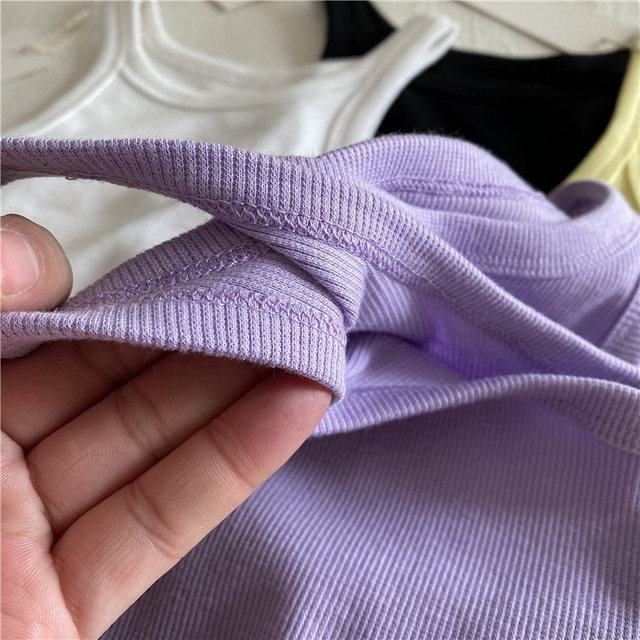 Sexy threaded vest! Cost-effective and recommended summer slimming and close-fitting women's inner top without sleeves