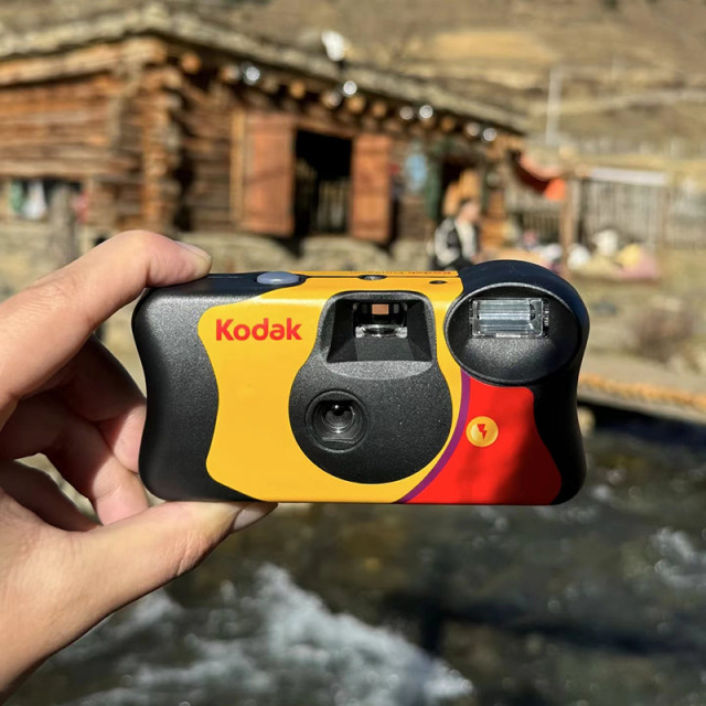 Fuji Kodak Retro Disposable Fool Flash Color Film Film Camera ISO Birthday Student Gift