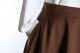 Yiqichun's new classic coffee umbrella skirt retro versatile drooping skirt large size midi skirt can be customized