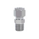 304/316 stainless steel card socket connector ZG instrument fast solderless RC external thread dual card socket direct-through terminal NPT