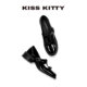 
KISSKITTY Mary Jane Small Leather Shoes for Women 2025 New Black Oxford British Thick Sole Versatile Single Shoes