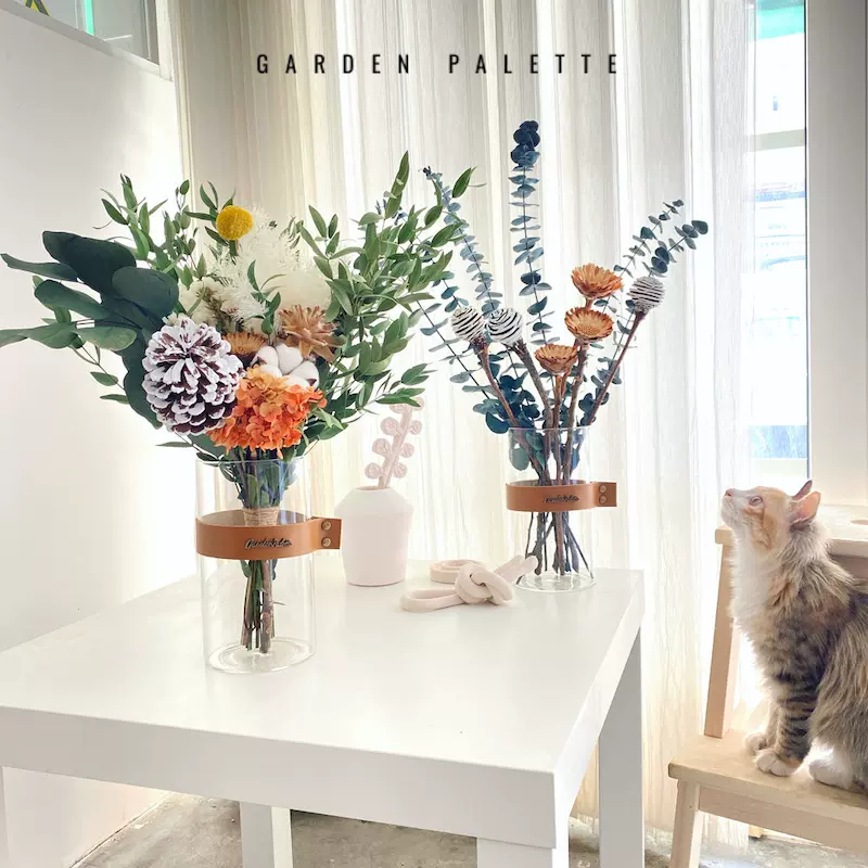 進口乾花天然真花永生花ins風簡約輕奢乾燥花花束客廳