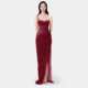 2025 summer new pure sexy lace solid color one-shoulder dress dress small dress design sense 1740
