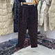 Middle-aged and elderly new winter clothing thickened plus velvet mom casual pants women slim corduroy harem pants grandma