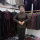 Young mothers are all-matched in autumn and winter warm plus velvet shirt for women solid color jacquard rose 40 years old 50 base shirt with coat