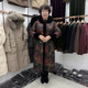 Noble Mom's new winter hooded fur one-piece mink velvet coat for women over 50 years old, warm and reversible