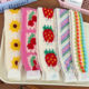 Children's bangs and broken hair stickers, sweet knitted embroidered wool Velcro stickers, wide-brimmed soft headbands, hair accessories and hairpins