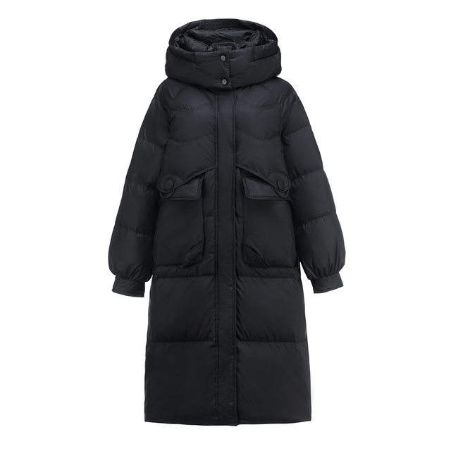 300 extra large size down jacket for women 200Jin [Jin is equal to 0.5kg] Fat mm winter extra fat and enlarged waist mid-length hooded thickened jacket
