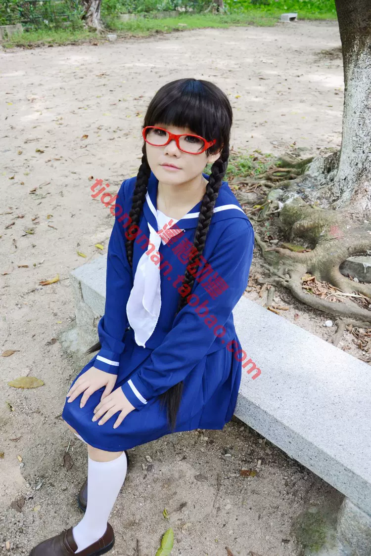 Rdg濒危物种少女铃原泉水子中学水手服cosplay动漫服装假发定制