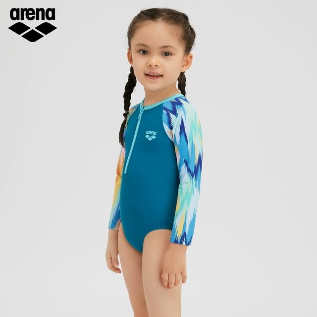 ARENA ARina Female Middle School Children's Multi -color Triangle Swimsuit Girls Swimsuit Set Training