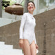 Arena Arena sunscreen conjoined long -sleeved low -crossed triangle swimsuit hot spring swimsuit